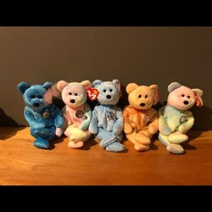 5 NWT Birthday Beanie Babies!!